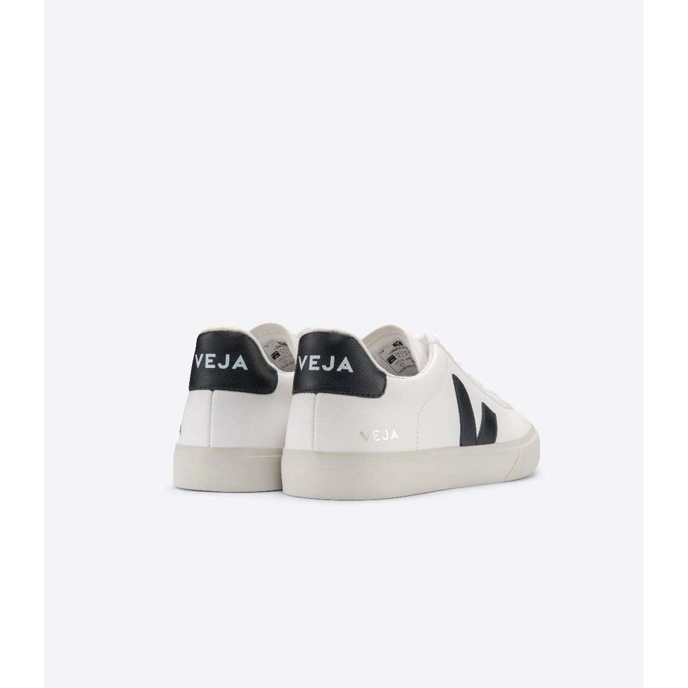 Low Tops Sneakers γυναικεια Veja CAMPO CHROMEFREE White/Black | GR 592LIS